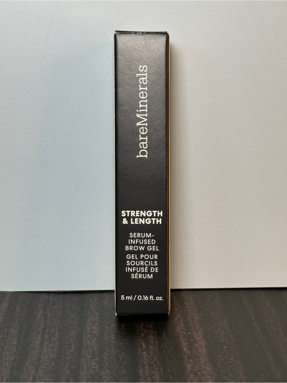 bareMinerals STRENGTH & LENGTH® SERUM-INFUSED EYEBROW GEL (Chestnut) NIB